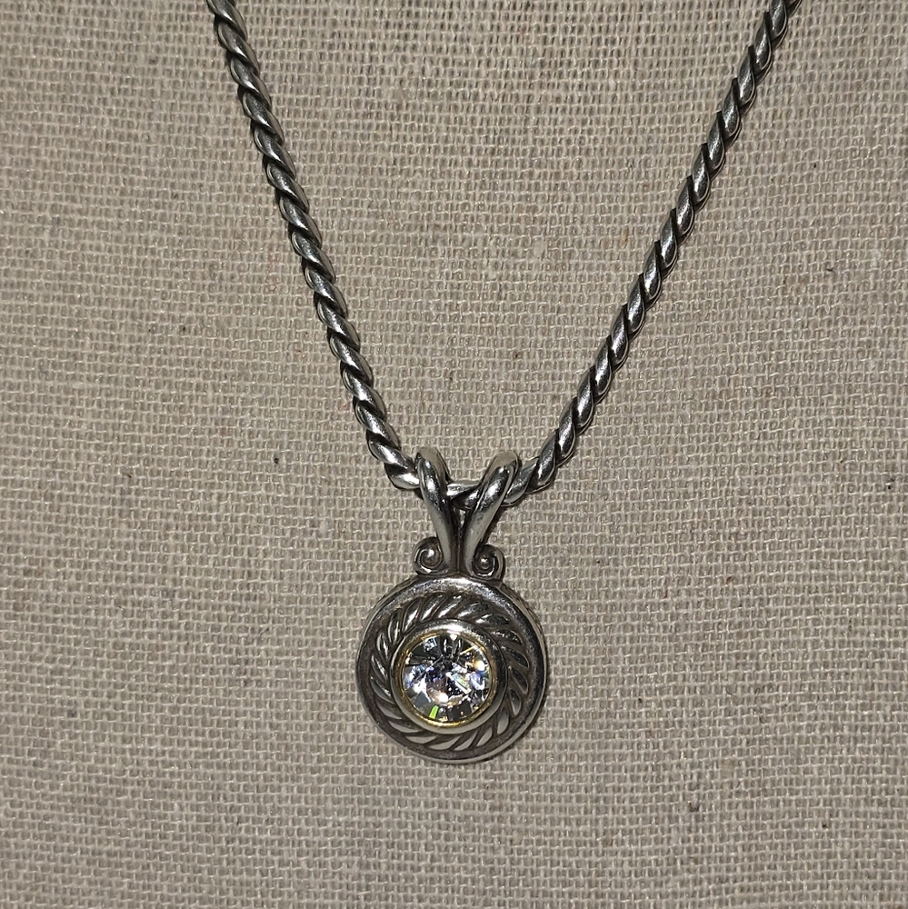 Brighton Heiress Elegant‎ Silver And Gold Pendant Necklace